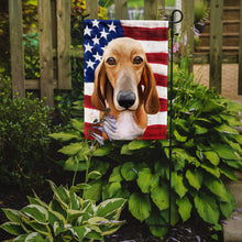Load image into Gallery viewer, Schweizer Laufhund Dog American Flag Garden Flag - Outdoor Decorative Yard Flag CK6693GF
