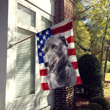Load image into Gallery viewer, Scottish Deerhound Dog American Flag Flag Canvas House Size CK6695CHF