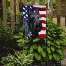 Load image into Gallery viewer, Scottish Terrier Dog American Flag Garden Flag - Outdoor Decorative Yard Flag CK6696GF