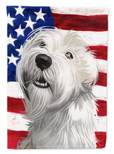Load image into Gallery viewer, Sealyham Terrier  American Flag Flag Canvas House Size CK6697CHF
