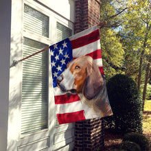Load image into Gallery viewer, Serbian Tricolour Hound Dog American Flag Flag Canvas House Size CK6700CHF