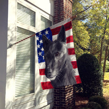 Load image into Gallery viewer, Seskar Seal Dog American Flag Flag Canvas House Size CK6701CHF