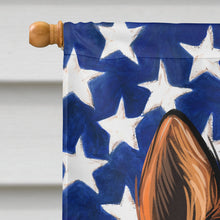 Load image into Gallery viewer, Shikoku Dog American Flag Flag Canvas House Size CK6706CHF