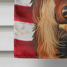Load image into Gallery viewer, Shikoku Dog American Flag Flag Canvas House Size CK6706CHF