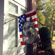 Load image into Gallery viewer, Shiloh Shepherd Dog American Flag Flag Canvas House Size CK6707CHF