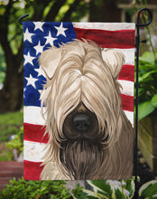 Load image into Gallery viewer, Soft-Coated Wheaten Terrier American Flag Garden Flag - Outdoor Decorative Yard Flag CK6715GF