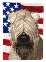 Load image into Gallery viewer, Soft-Coated Wheaten Terrier American Flag Garden Flag - Outdoor Decorative Yard Flag CK6715GF