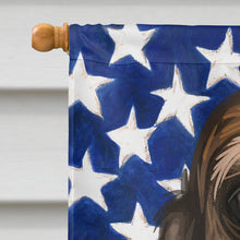 Load image into Gallery viewer, Southern Hound Dog American Flag Flag Canvas House Size CK6717CHF