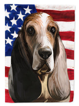 Load image into Gallery viewer, Southern Hound Dog American Flag Garden Flag - Outdoor Decorative Yard Flag CK6717GF