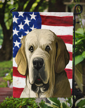 Load image into Gallery viewer, Spanish Mastiff Dog American Flag Garden Flag - Outdoor Decorative Yard Flag CK6718GF