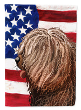Load image into Gallery viewer, Spanish Water Dog American Flag Flag Canvas House Size CK6719CHF