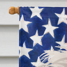 Load image into Gallery viewer, Sporting Lucas Terrier American Flag Flag Canvas House Size CK6721CHF
