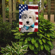 Load image into Gallery viewer, Sporting Lucas Terrier American Flag Garden Flag - Outdoor Decorative Yard Flag CK6721GF