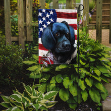 Load image into Gallery viewer, Stabyhoun Dog American Flag Garden Flag - Outdoor Decorative Yard Flag CK6723GF