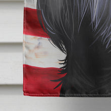 Load image into Gallery viewer, Standard Schnauzer Black American Flag Flag Canvas House Size CK6725CHF