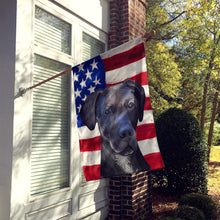 Load image into Gallery viewer, Stephens Cur Dog American Flag Flag Canvas House Size CK6727CHF