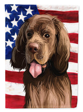 Load image into Gallery viewer, Sussex Spaniel Dog American Flag Flag Canvas House Size CK6729CHF