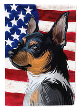 Load image into Gallery viewer, Teddy Roosevelt Terrier American Flag Garden Flag - Outdoor Decorative Yard Flag CK6735GF