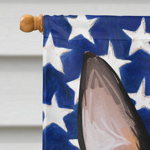 Load image into Gallery viewer, Toy Fox Terrier American Flag Flag Canvas House Size CK6742CHF