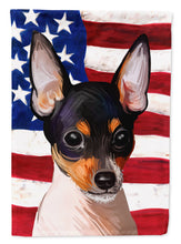 Load image into Gallery viewer, Toy Fox Terrier American Flag Flag Canvas House Size CK6742CHF
