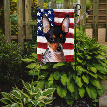 Load image into Gallery viewer, Toy Fox Terrier American Flag Garden Flag - Outdoor Decorative Yard Flag CK6742GF