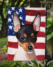 Load image into Gallery viewer, Toy Fox Terrier American Flag Garden Flag - Outdoor Decorative Yard Flag CK6742GF