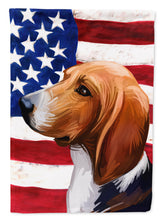 Load image into Gallery viewer, Treeing Walker Coonhound American Flag Flag Canvas House Size CK6746CHF