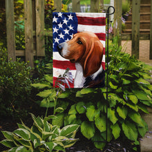 Load image into Gallery viewer, Treeing Walker Coonhound American Flag Garden Flag - Outdoor Decorative Yard Flag CK6746GF