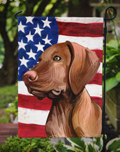 Load image into Gallery viewer, Vizsla American Flag Garden Flag - Outdoor Decorative Yard Flag CK6747GF