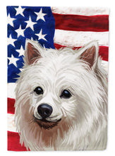 Load image into Gallery viewer, Volpino Italiano American Flag Flag Canvas House Size CK6748CHF