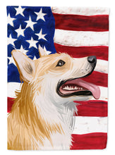 Load image into Gallery viewer, Pembroke Welsh Corgi American Flag Flag Canvas House Size CK6751CHF