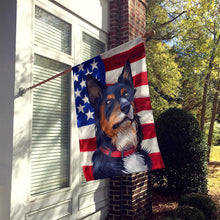 Load image into Gallery viewer, Welsh Sheepdog American Flag Flag Canvas House Size CK6752CHF