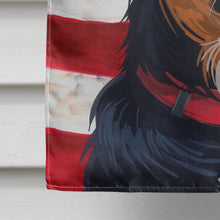 Load image into Gallery viewer, Welsh Sheepdog American Flag Flag Canvas House Size CK6752CHF
