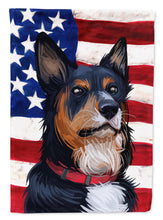 Load image into Gallery viewer, Welsh Sheepdog American Flag Garden Flag - Outdoor Decorative Yard Flag CK6752GF