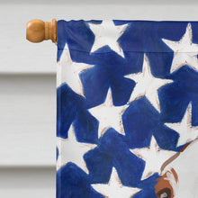 Load image into Gallery viewer, Welsh Springer Spaniel American Flag Flag Canvas House Size CK6753CHF