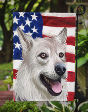 Load image into Gallery viewer, West Siberian Laika American Flag Garden Flag - Outdoor Decorative Yard Flag CK6756GF