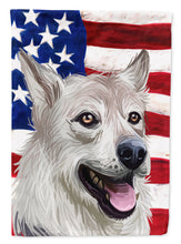 Load image into Gallery viewer, West Siberian Laika American Flag Garden Flag - Outdoor Decorative Yard Flag CK6756GF