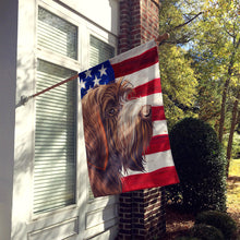 Load image into Gallery viewer, Wirehaired Pointing Griffon American Flag Flag Canvas House Size CK6757CHF