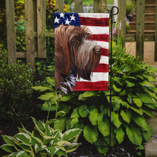 Load image into Gallery viewer, Wirehaired Pointing Griffon American Flag Garden Flag - Outdoor Decorative Yard Flag CK6757GF