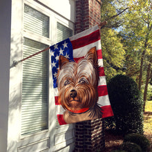 Load image into Gallery viewer, Yorkshire Terrier American Flag Flag Canvas House Size CK6760CHF