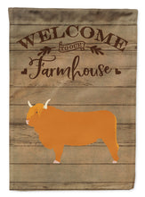 Load image into Gallery viewer, Highland Cow Welcome Flag Canvas House Size CK6764CHF