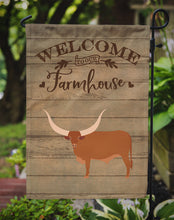 Load image into Gallery viewer, Ankole-Watusu Cow Welcome Garden Flag – Decorative Outdoor Yard Flag CK6767GF