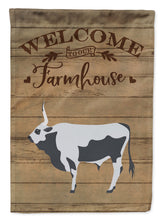 Load image into Gallery viewer, Hungarian Grey Steppe Cow Welcome Garden Flag – Decorative Outdoor Yard Flag CK6768GF
