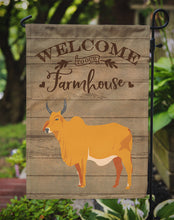 Load image into Gallery viewer, Zebu Indicine Cow Welcome Garden Flag – Decorative Outdoor Yard Flag CK6769GF