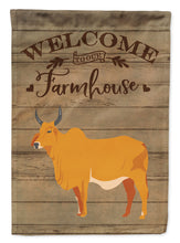 Load image into Gallery viewer, Zebu Indicine Cow Welcome Garden Flag – Decorative Outdoor Yard Flag CK6769GF