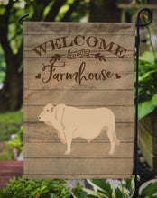 Load image into Gallery viewer, Charolais Cow Welcome Garden Flag – Decorative Outdoor Yard Flag CK6770GF