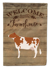 Load image into Gallery viewer, Ayrshire Cow Welcome Garden Flag – Decorative Outdoor Yard Flag CK6771GF