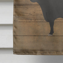Load image into Gallery viewer, Black Angus Cow Welcome Flag Canvas House Size CK6772CHF