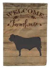 Load image into Gallery viewer, Black Angus Cow Welcome Flag Canvas House Size CK6772CHF