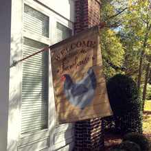 Load image into Gallery viewer, Jersey Giant Chicken Welcome Flag Canvas House Size CK6779CHF